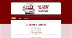 Desktop Screenshot of geoffanospizza.com